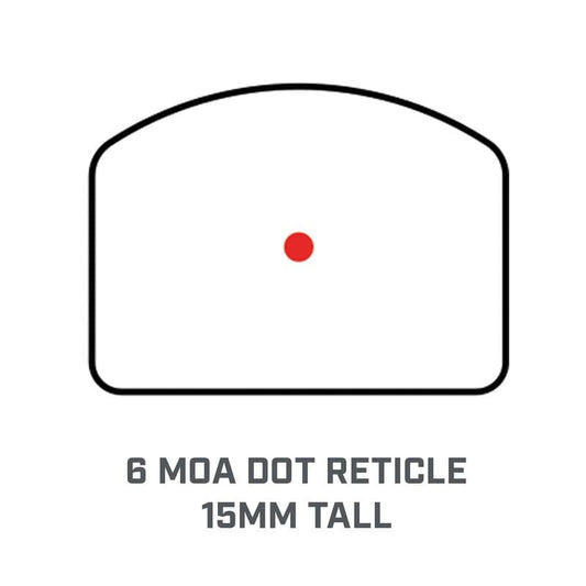 Bushnell RXU-200 1x21mm Ultra-Compact FMC 6 MOA Red Dot Reflex Sight RXU200