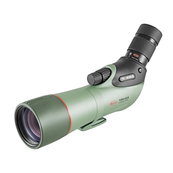 Discover the Kowa TSN-66A PROMINAR 25-60x66 Angled Spotting Scope Kit, featuring exceptional fluorite crystal optics.
