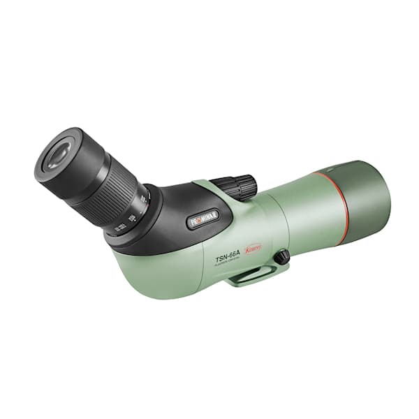 Kowa TSN-66A PROMINAR 25-60x66 Angled Spotting Scope Kit offers exceptional fluorite crystal optics for outdoor enthusiasts.