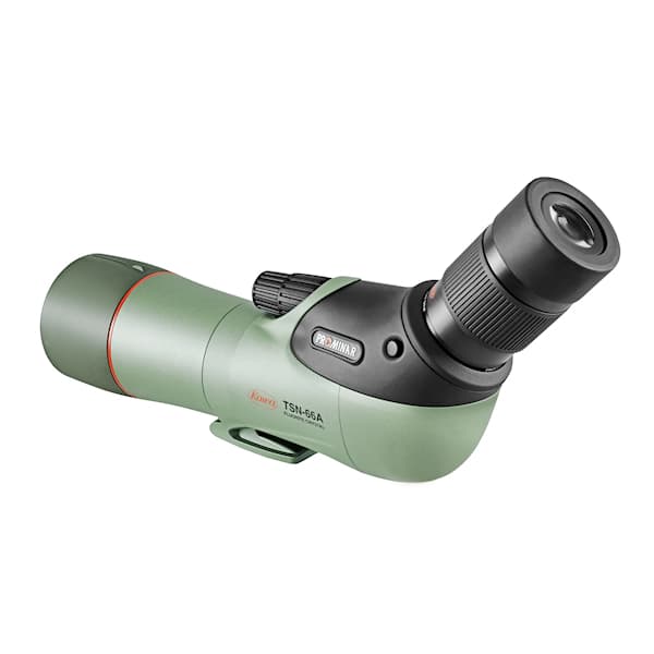 Kowa TSN-66A PROMINAR 25-60x66 Angled Spotting Scope Kit features premium fluorite optics for stunning clarity.