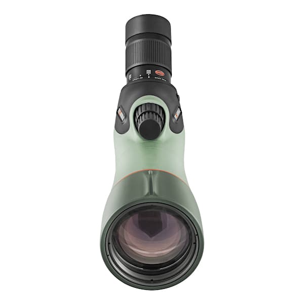Kowa TSN-66A PROMINAR 25-60x66 Angled Spotting Scope Kit features high-quality fluorite crystal optics for exceptional clarity.