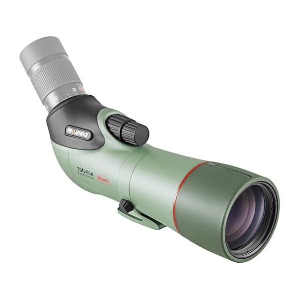 Kowa TSN-66A PROMINAR 66mm Angled Spotting Scope (Body Only) features premium fluorite crystal optics for exceptional clarity.
