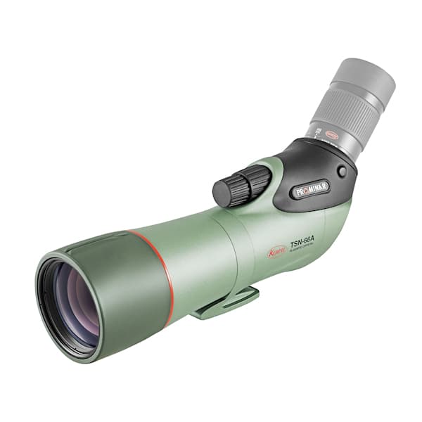 Kowa TSN-66A PROMINAR 66mm Angled Spotting Scope (Body Only) with pure fluorite crystal optics for clear viewing.
