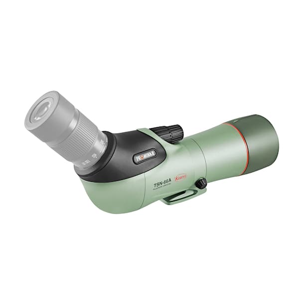 Explore the Kowa TSN-66A PROMINAR 66mm Angled Spotting Scope (Body Only) featuring pure fluorite crystal optics.