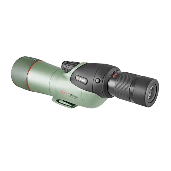 Kowa TSN-66S 25-60x66 Straight Prominar Spotting Scope Kit offers top-tier fluorite optics for clear viewing.