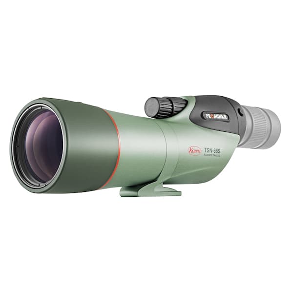 Kowa TSN-66S PROMINAR 66mm Straight Spotting Scope (Body Only) features pure fluorite optics for superior clarity.