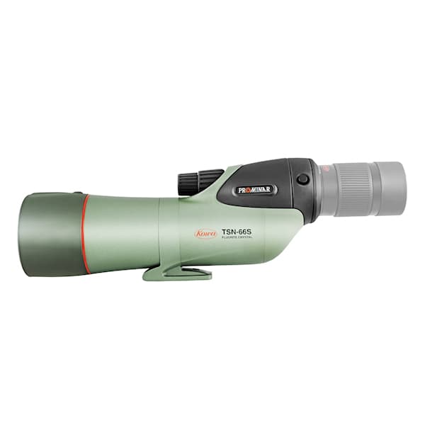 Kowa TSN-66S PROMINAR 66mm Straight Spotting Scope (Body Only) features premium fluorite crystal optics for clarity.