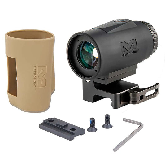 Mepro MMX4 4x Micro Magnifier w Integrated Side Flip Adaptor