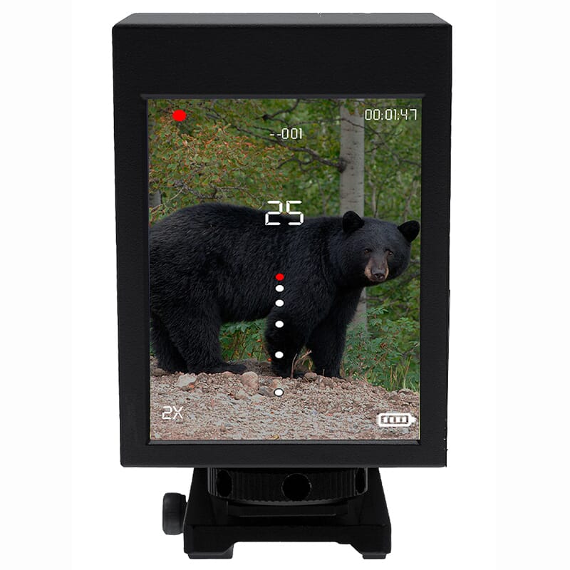 High-definition display of the Omega Sight Omega III 2-6x Pistol/Rifle/Crossbow Sight w/ Rangefinder in action.