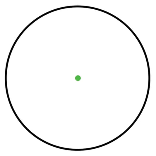 Green 2 MOA dot reticle for the SIG SAUER Romeo5 Gen Ii 1x20 Cmpt Gd Blk, ensuring precision in your shooting.