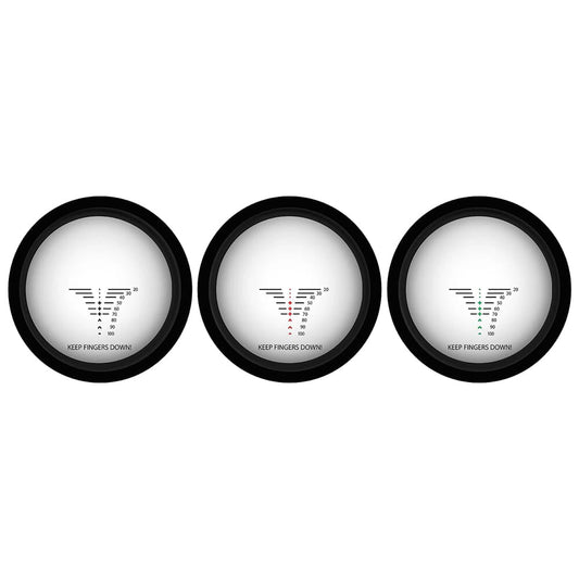 Bright glass-etched reticle of TenPoint EVO-X Marksman Elite Scope w/Target Turret Adjustment 100yd Blk HCA-095-2.