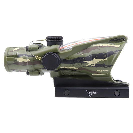 Trijicon ACOG 4x32 5.56 Red Chevron Limited Edition Tiger Camo w/TA51 Mount TA31-C-100763