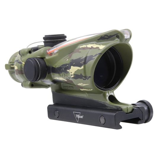 Trijicon ACOG 4x32 5.56 Red Chevron Limited Edition Tiger Camo w/TA51 Mount TA31-C-100763