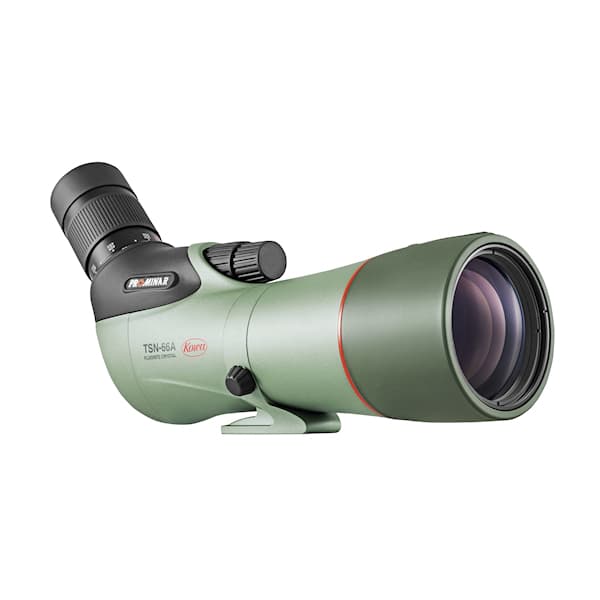 Kowa TSN-66A PROMINAR 25-60x66 Angled Spotting Scope Kit with pure fluorite crystal optics for exceptional clarity.
